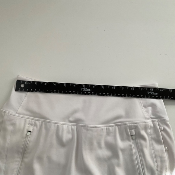 Athleta Women’s Fairway Golf Skort 18" Sz M White Pickleball Tennis Pockets - Picture 4 of 11
